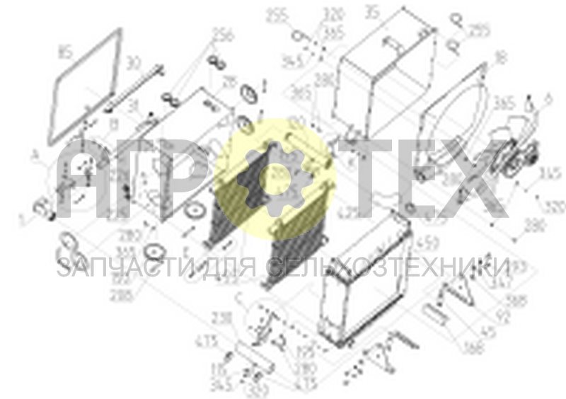 Блок радиаторов (1.52.000-01) (№208 на схеме)
